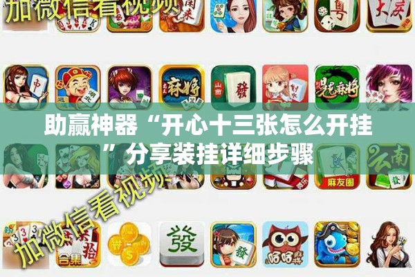 助赢神器“开心十三张怎么开挂”分享装挂详细步骤