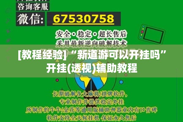 [教程经验]“新道游可以开挂吗”开挂(透视)辅助教程