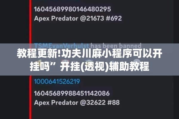 教程更新!功夫川麻小程序可以开挂吗	”开挂(透视)辅助教程