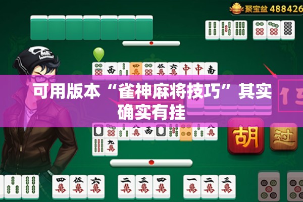 可用版本“雀神麻将技巧	”其实确实有挂