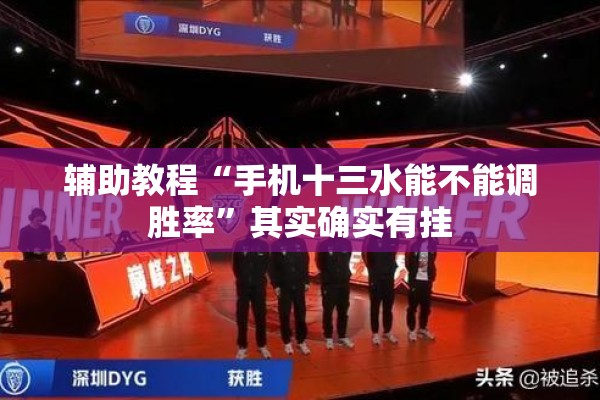 辅助教程“手机十三水能不能调胜率”其实确实有挂
