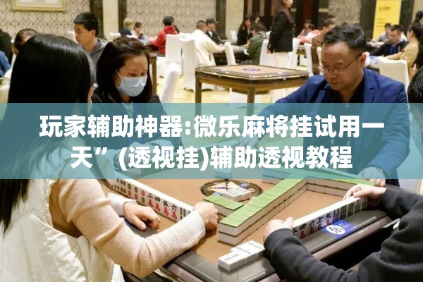 玩家辅助神器:微乐麻将挂试用一天”(透视挂)辅助透视教程