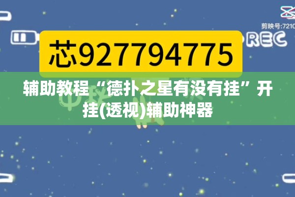 辅助教程“德扑之星有没有挂”开挂(透视)辅助神器