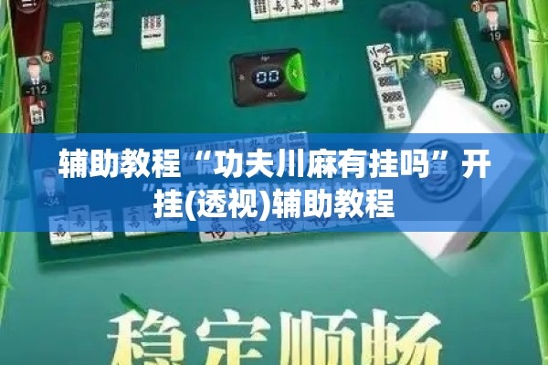 可用版本“微乐安徽麻将万能开挂器通用版”开挂(透视)辅助教程