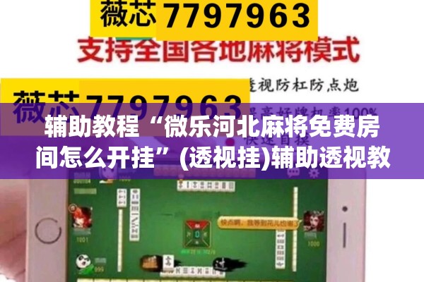 辅助教程“微乐河北麻将免费房间怎么开挂”(透视挂)辅助透视教程