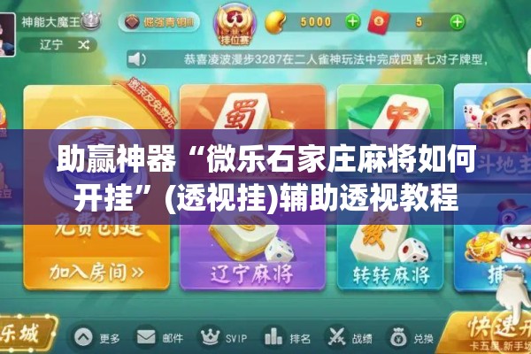 可用版本“陕麻圈怎样才能赢”(透视挂)辅助透视教程