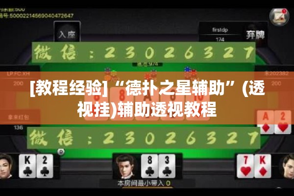 [教程经验]“德扑之星辅助	”(透视挂)辅助透视教程